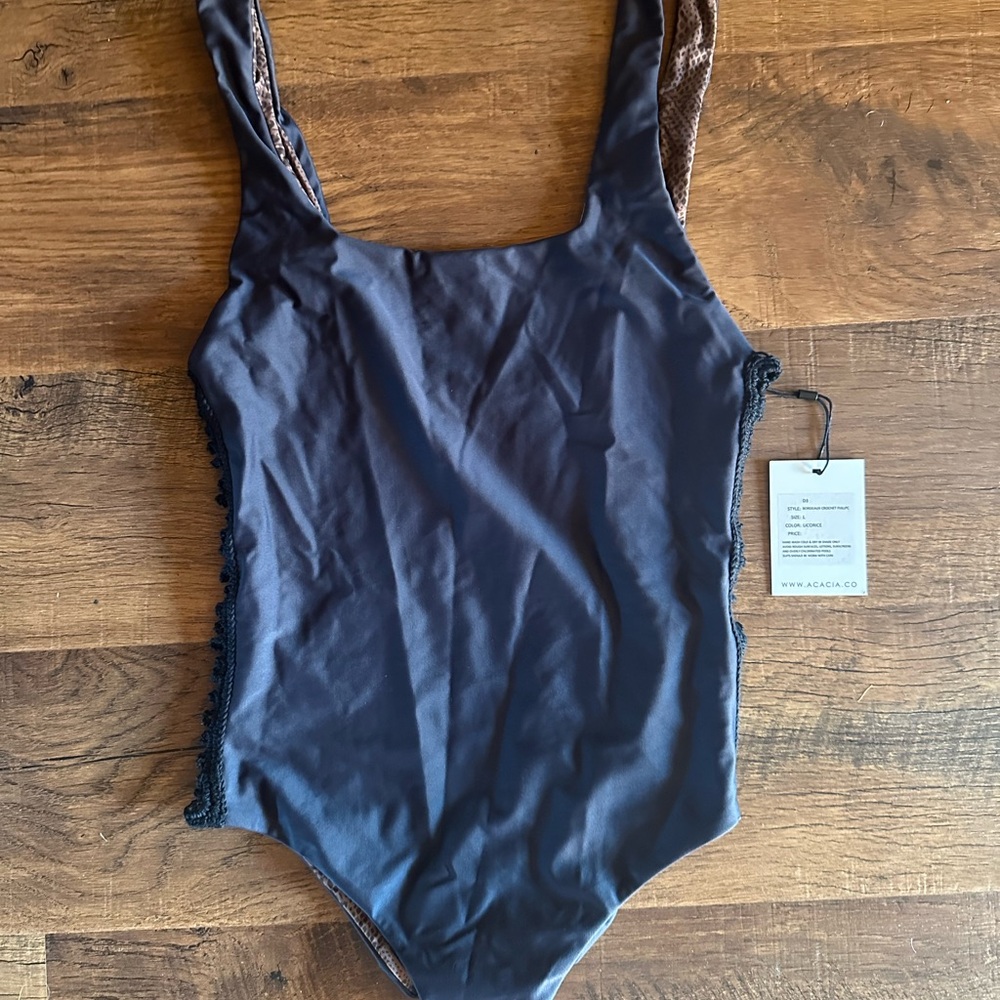 Acacia Swimwear Bordeaux one piece in Licorice